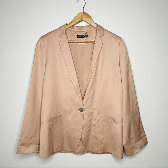 Mint Velvet Pink One Button Blazer Size 12 - Picture 1 of 6